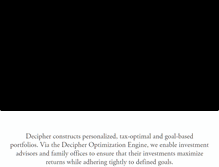 Tablet Screenshot of decipherfinance.com